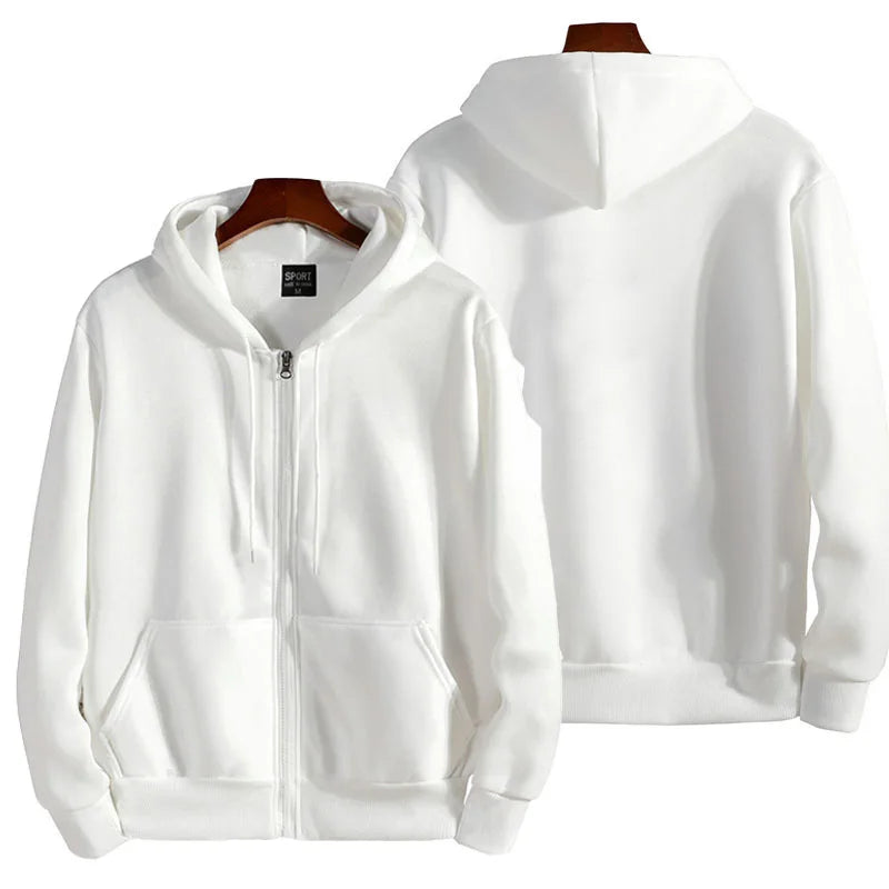Unisex Relaxed-Fit Full-Zip Hoodie