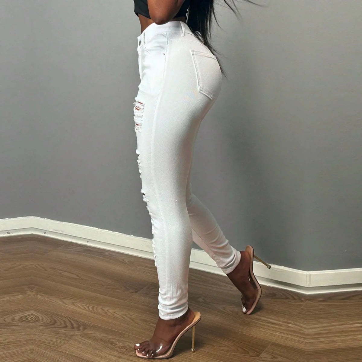 Black Ripped Jeans For Women