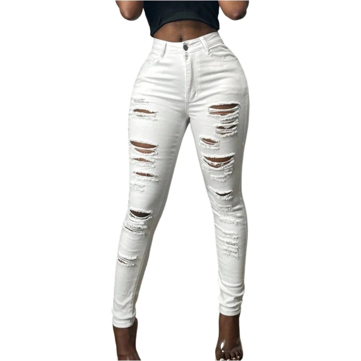 Black Ripped Jeans For Women