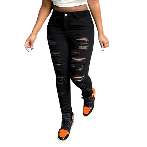 Black Ripped Jeans For Women