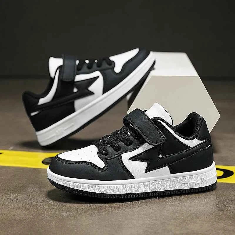 Boys' Casual Hook-and-Loop Sports Shoes