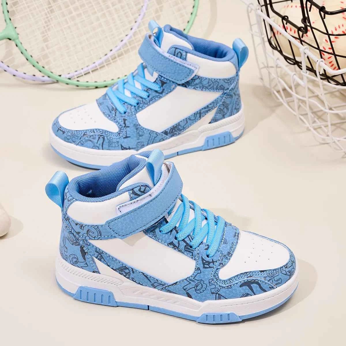 Children's High-Top Panel Sneakers