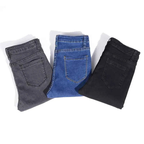 High Elastic Vintage Style Mom Jeans