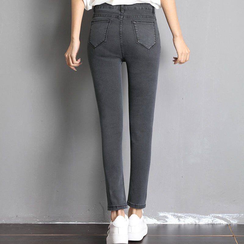 High Elastic Vintage Style Mom Jeans