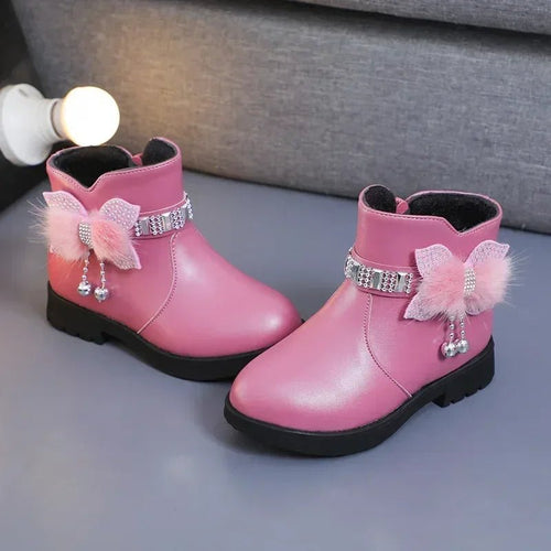 Winter Solid Color Kids Boots | Women's Soft Plush Non-Slip Shoes