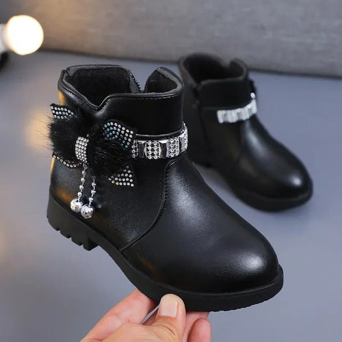 Winter Solid Color Kids Boots | Women's Soft Plush Non-Slip Shoes