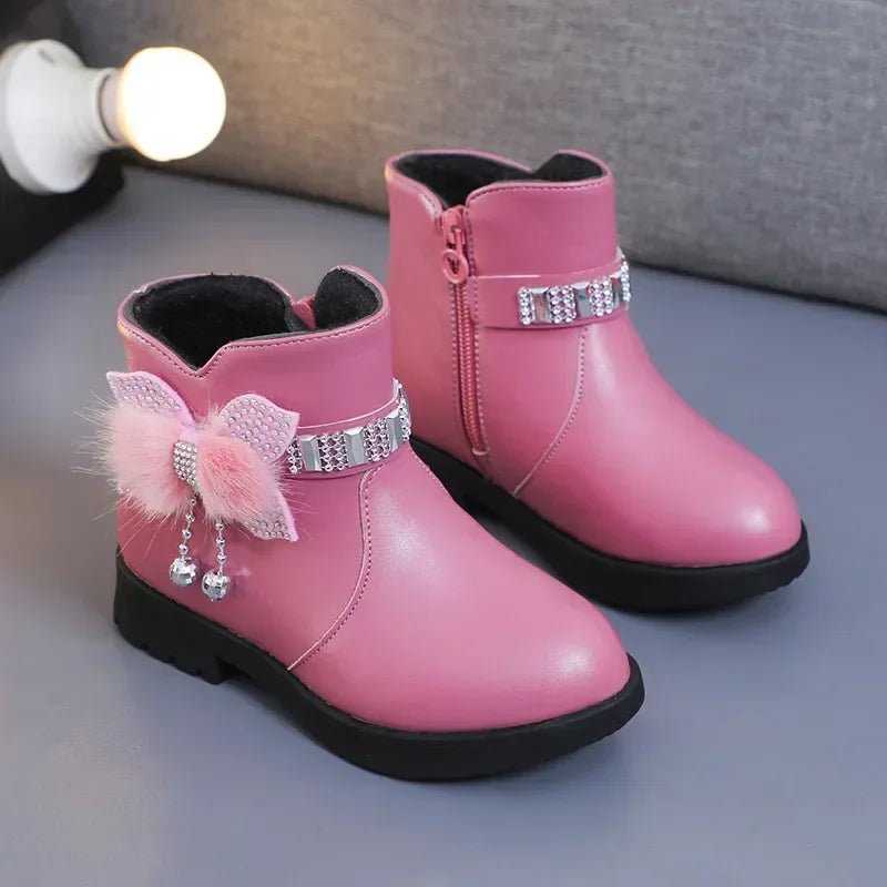 Winter Solid Color Kids Boots | Women's Soft Plush Non-Slip Shoes
