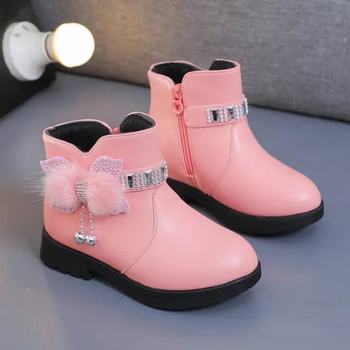 Winter Solid Color Kids Boots | Women's Soft Plush Non-Slip Shoes