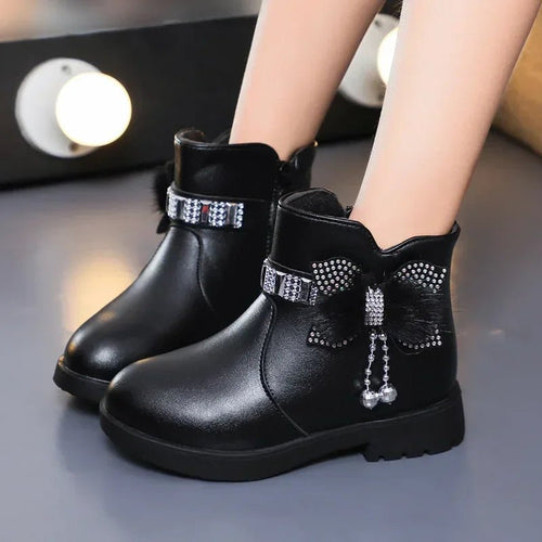Winter Solid Color Kids Boots | Women's Soft Plush Non-Slip Shoes