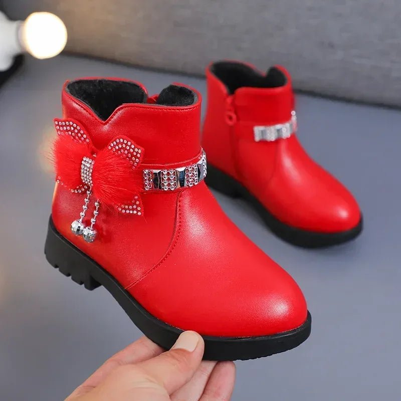 Winter Solid Color Kids Boots | Women's Soft Plush Non-Slip Shoes