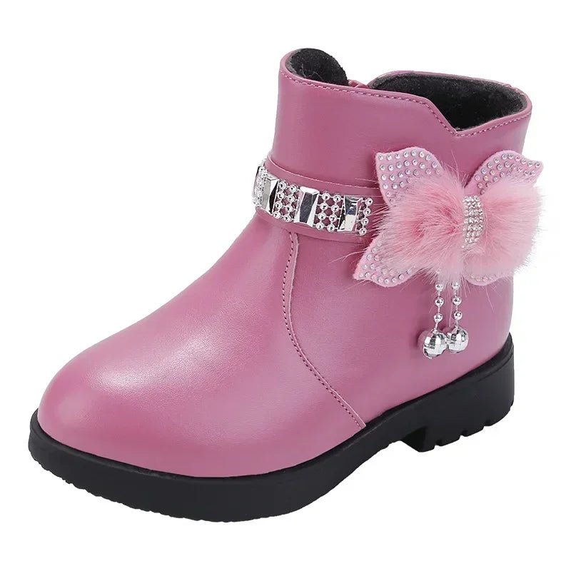 Winter Solid Color Kids Boots | Women's Soft Plush Non-Slip Shoes