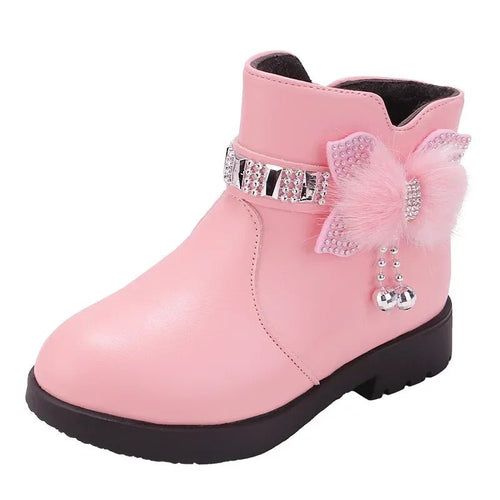 Winter Solid Color Kids Boots | Women's Soft Plush Non-Slip Shoes