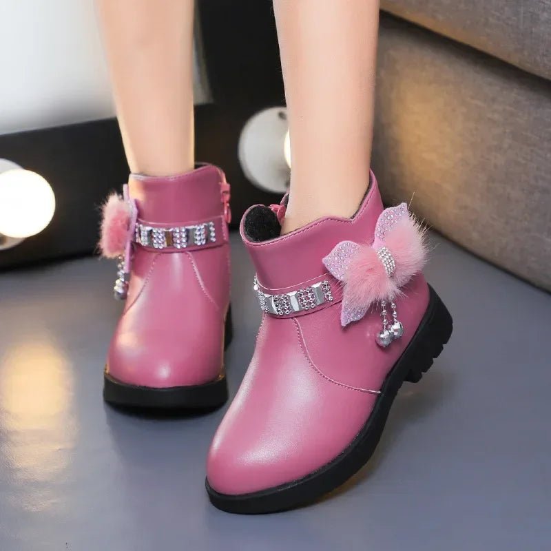 Winter Solid Color Kids Boots | Women's Soft Plush Non-Slip Shoes