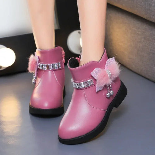 Winter Solid Color Kids Boots | Women's Soft Plush Non-Slip Shoes