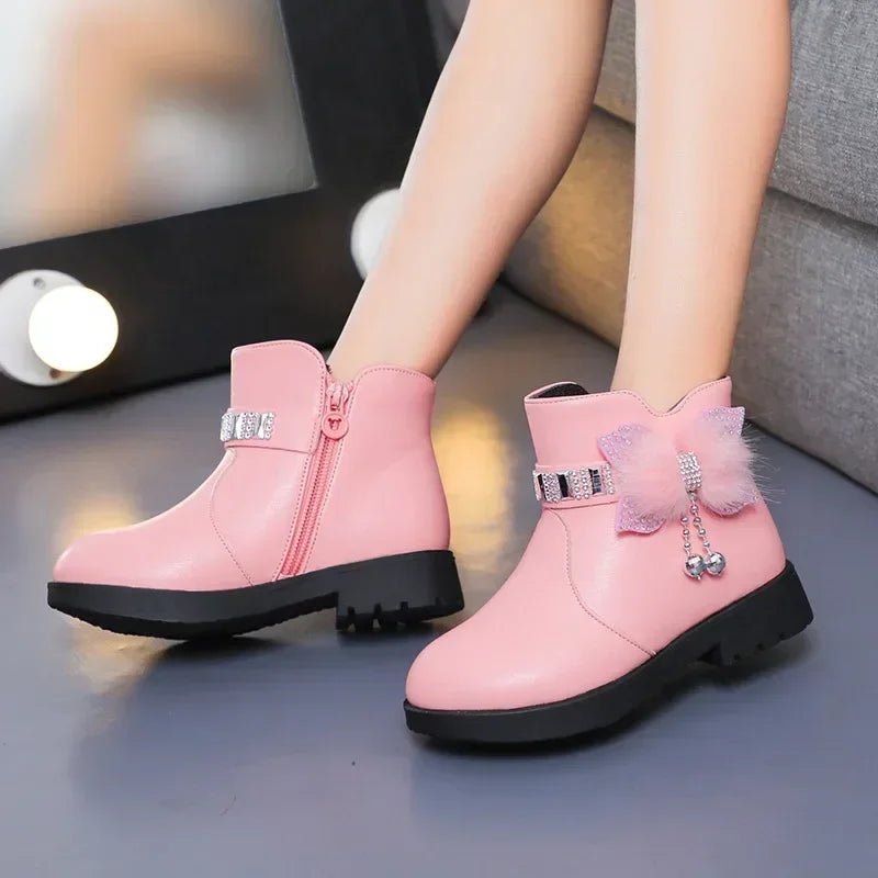 Winter Solid Color Kids Boots | Women's Soft Plush Non-Slip Shoes