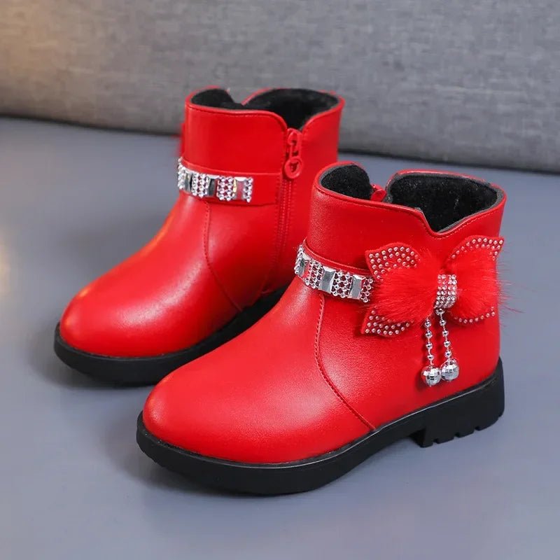 Winter Solid Color Kids Boots | Women's Soft Plush Non-Slip Shoes