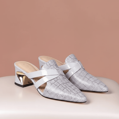 Marlisasa Women Slip On Square Heel Pumps With Pearl Detail Lightweight Comfort For All Day Wear