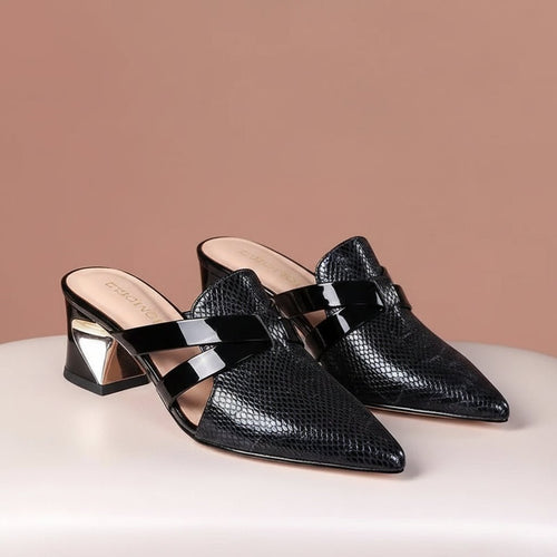 Marlisasa Women Slip On Square Heel Pumps With Pearl Detail Lightweight Comfort For All Day Wear