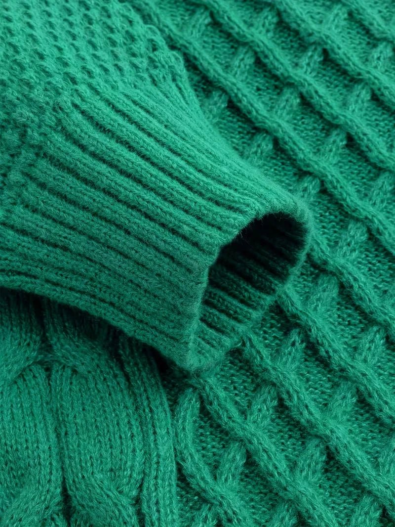 Men's Argyle-Knit Turtleneck Sweater