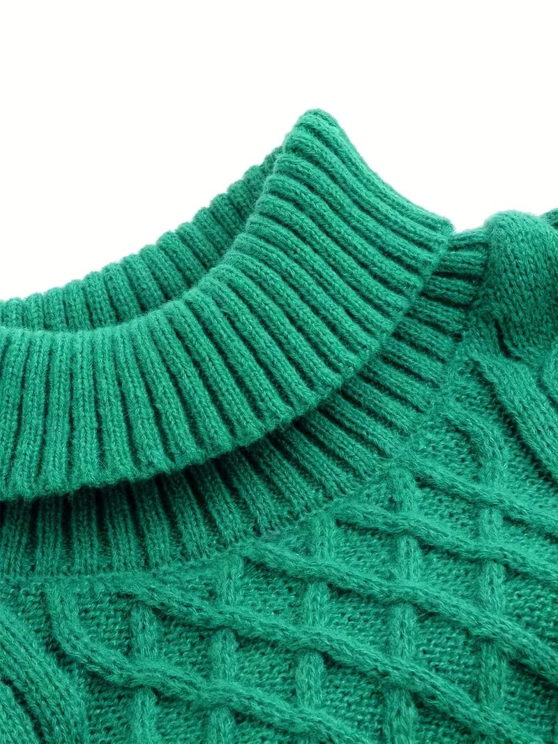 Men's Argyle-Knit Turtleneck Sweater