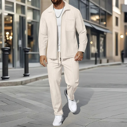 Men's Business Casual Two-Piece Set