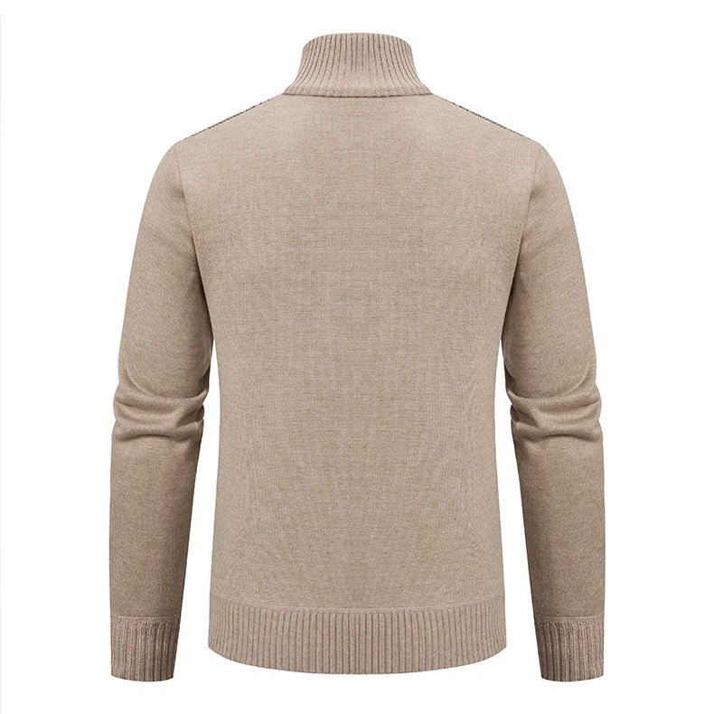 Men's Cable-Knit Zip-Up Cardigan