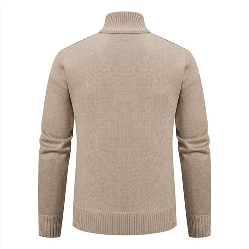 Men's Cable-Knit Zip-Up Cardigan