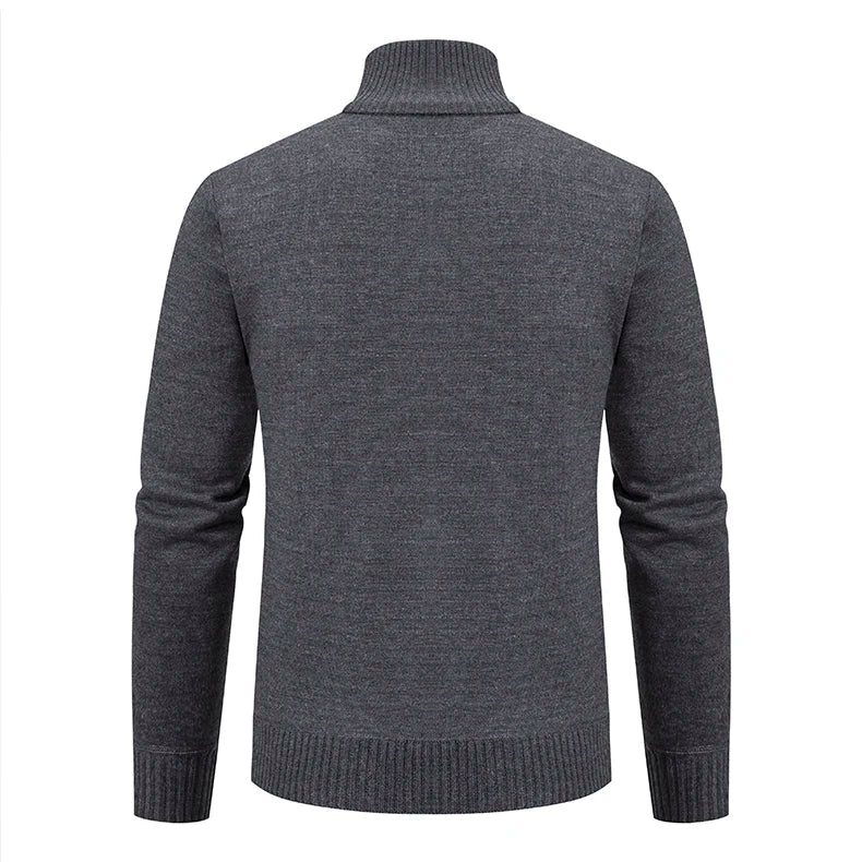 Men's Cable-Knit Zip-Up Cardigan