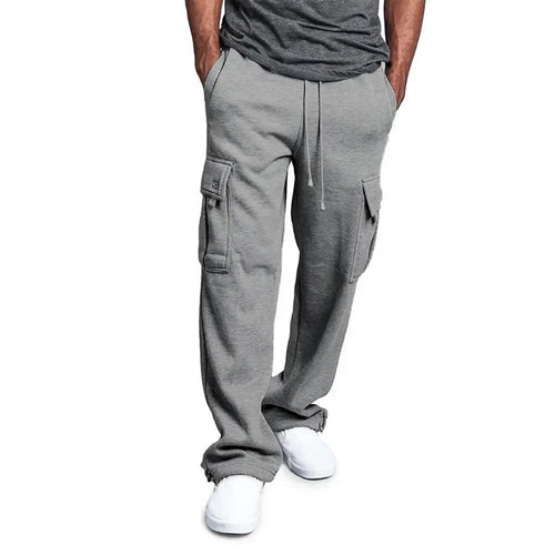 Men's Loose Fit Cargo Sweatpants for Autumn Jogging Streetwear