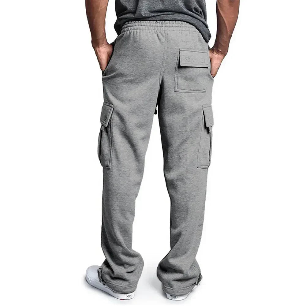 Men's Loose Fit Cargo Sweatpants for Autumn Jogging Streetwear