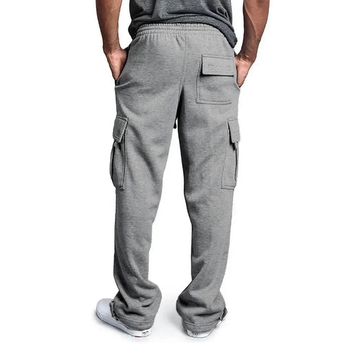 Men's Loose Fit Cargo Sweatpants for Autumn Jogging Streetwear
