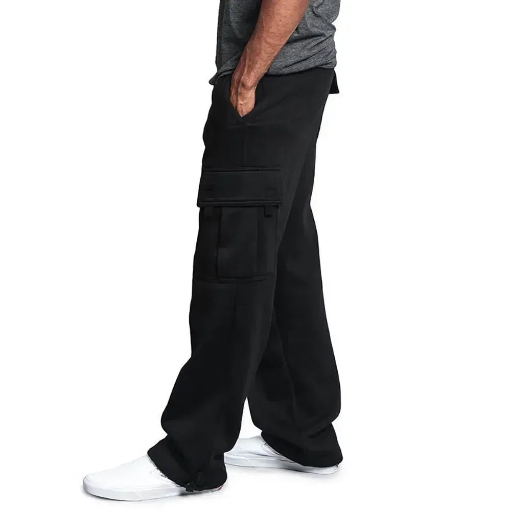 Men's Loose Fit Cargo Sweatpants for Autumn Jogging Streetwear