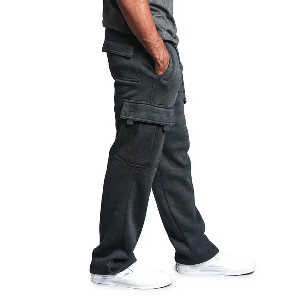Men's Loose Fit Cargo Sweatpants for Autumn Jogging Streetwear