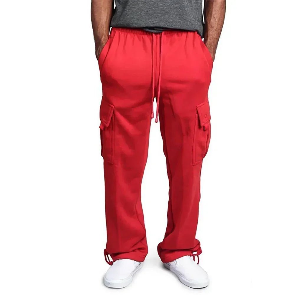 Men's Loose Fit Cargo Sweatpants for Autumn Jogging Streetwear