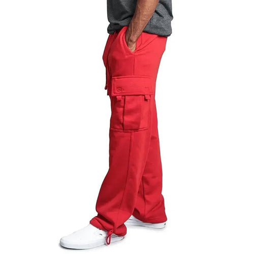 Men's Loose Fit Cargo Sweatpants for Autumn Jogging Streetwear
