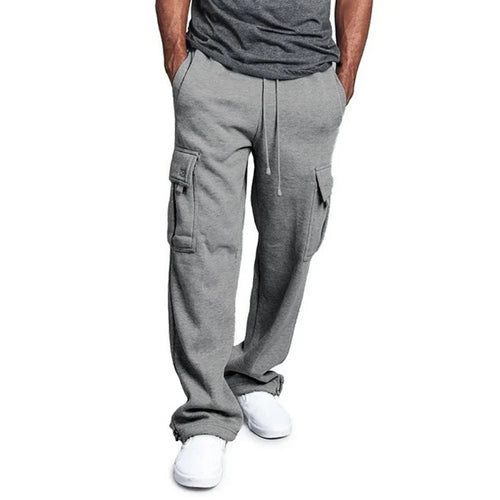 Men's Loose Fit Cargo Sweatpants for Autumn Jogging Streetwear