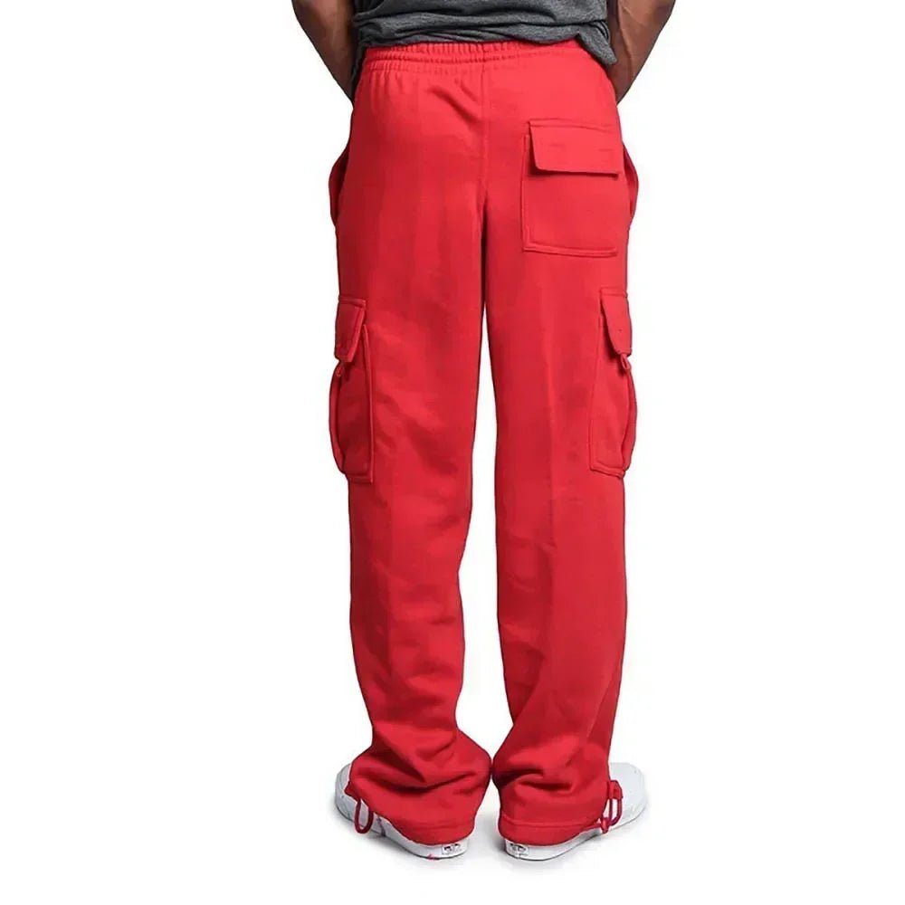 Men's Loose Fit Cargo Sweatpants for Autumn Jogging Streetwear