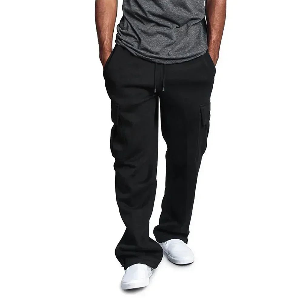 Men's Loose Fit Cargo Sweatpants for Autumn Jogging Streetwear