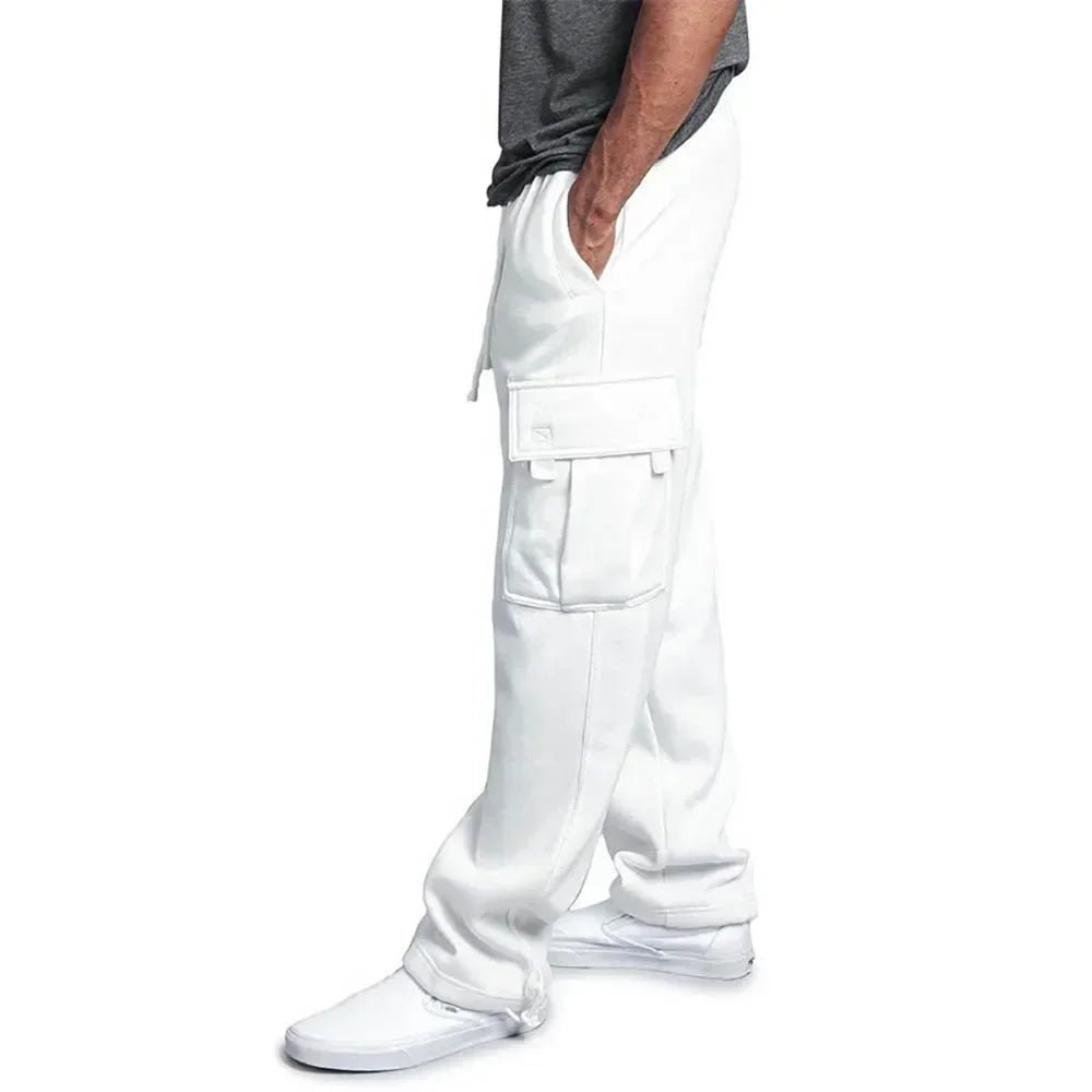 Men's Loose Fit Cargo Sweatpants for Autumn Jogging Streetwear