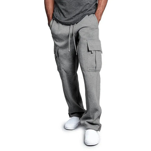 Men's Loose Fit Cargo Sweatpants for Autumn Jogging Streetwear