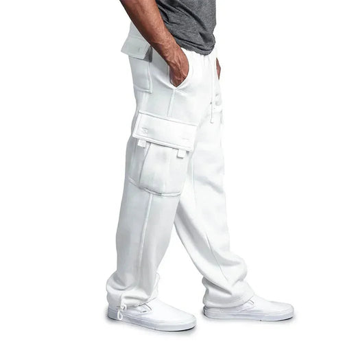 Men's Loose Fit Cargo Sweatpants for Autumn Jogging Streetwear