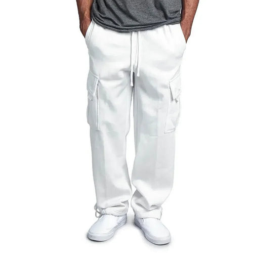 Men's Loose Fit Cargo Sweatpants for Autumn Jogging Streetwear