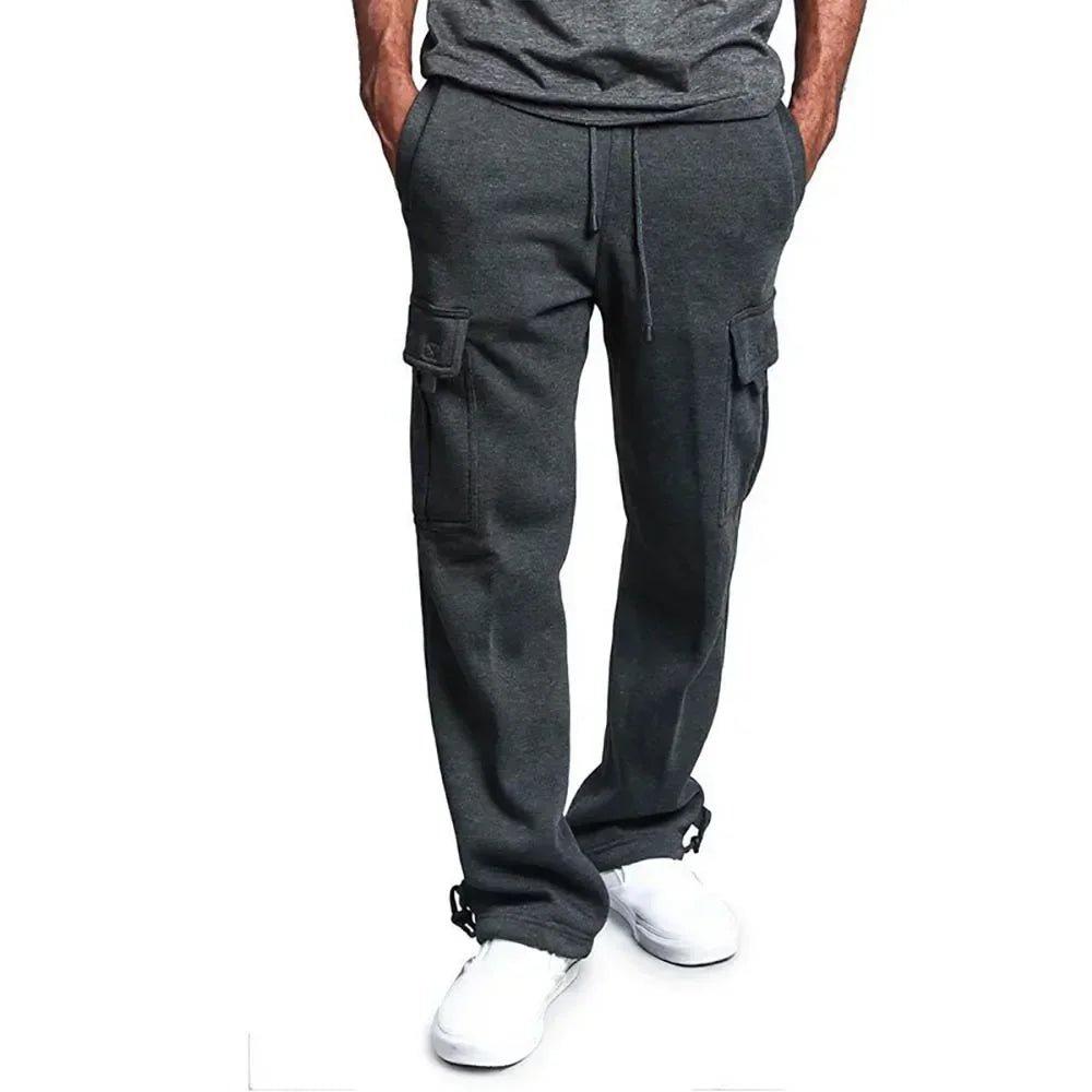 Men's Loose Fit Cargo Sweatpants for Autumn Jogging Streetwear