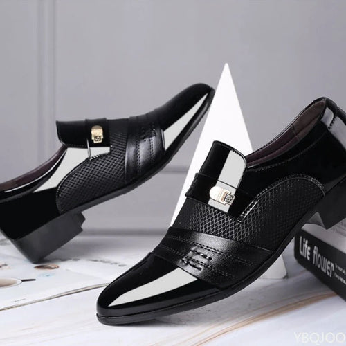 Men's casual slip-on shoes by DIALLO & FAMILLY, versatile plus size comfort for weddings and formal occasions.
