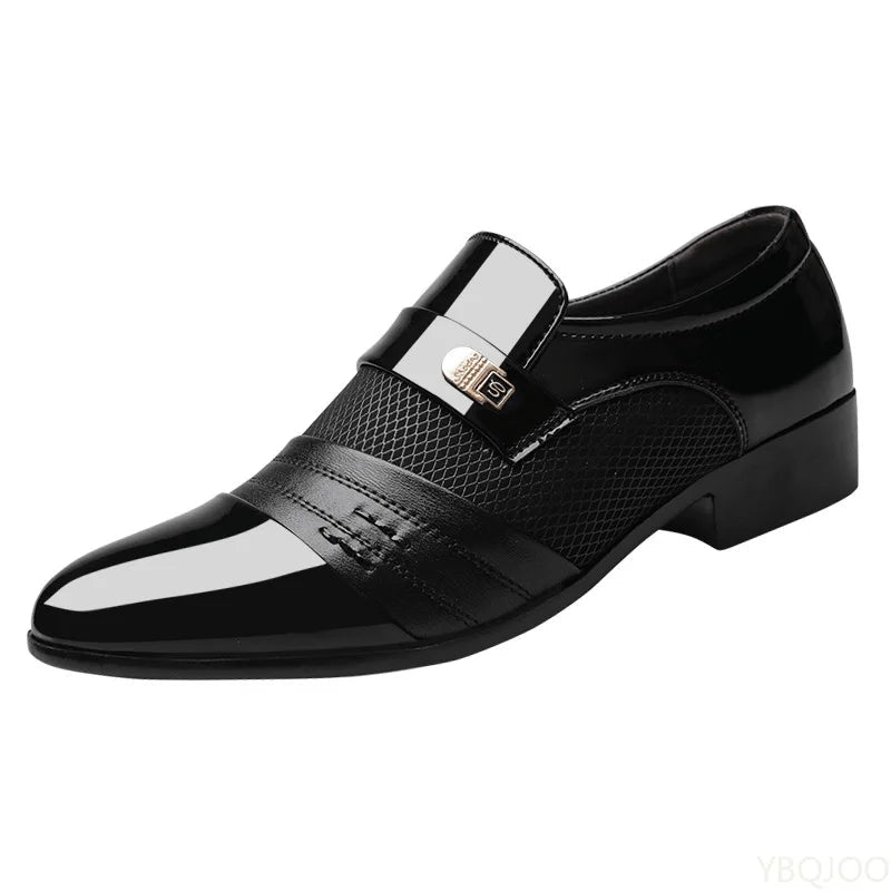 Men's casual slip-on shoes by DIALLO & FAMILLY, versatile plus size comfort for weddings and formal occasions.