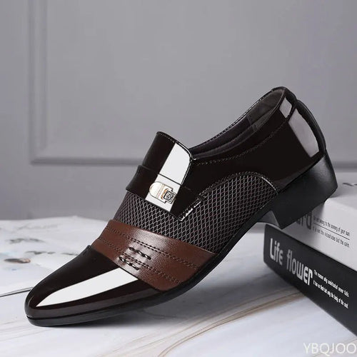 Men's casual slip-on shoes by DIALLO & FAMILLY, versatile plus size comfort footwear for weddings and formal occasions.