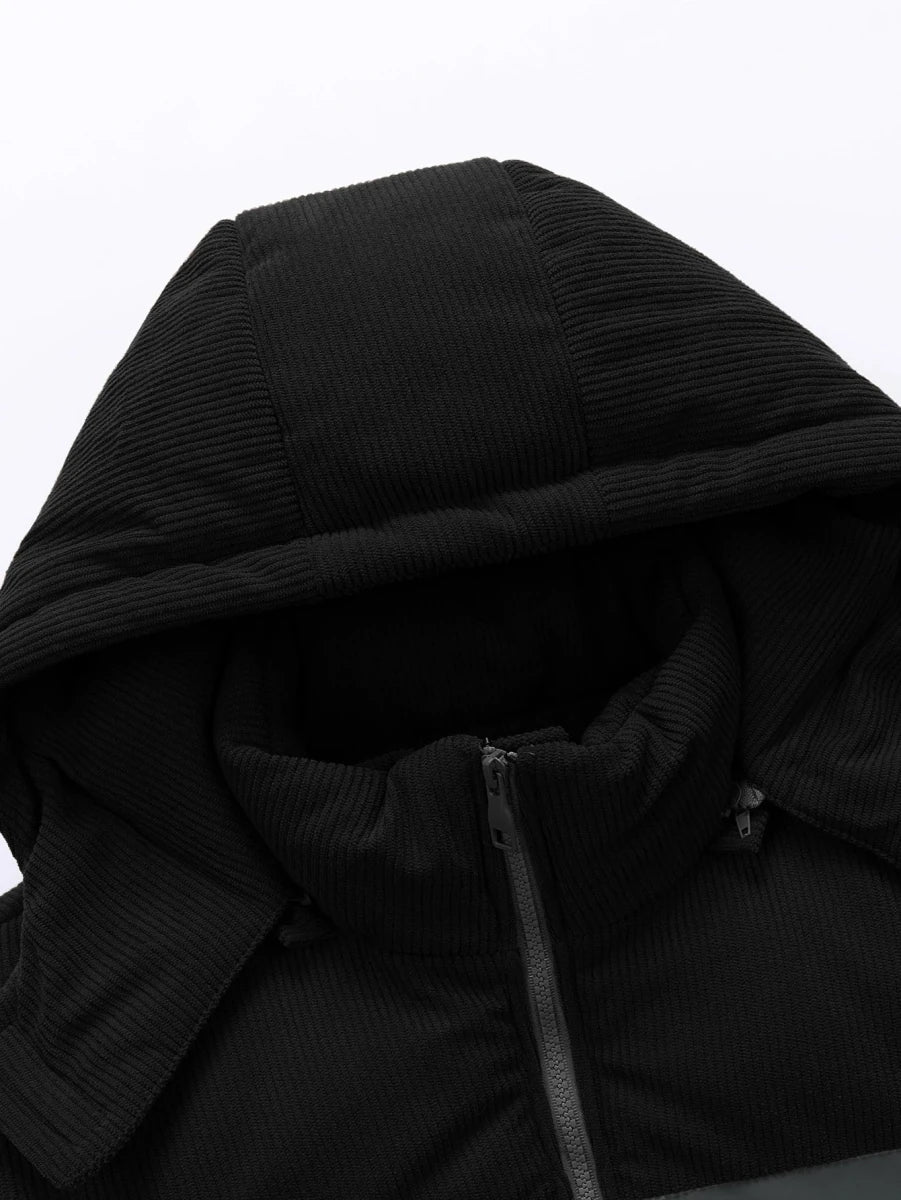 Men’s Colorblock Hooded Puffer Jacket Men's Jackets