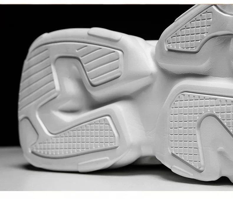 Men's Elevator Sneakers Hidden Heel Heightening Shoes Breathable Comfort Plus Size 45 46 For Taller Look