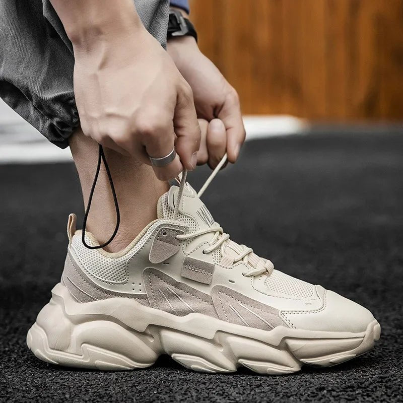 Men's Elevator Sneakers Hidden Heel Heightening Shoes Breathable Comfort Plus Size 45 46 For Taller Look
