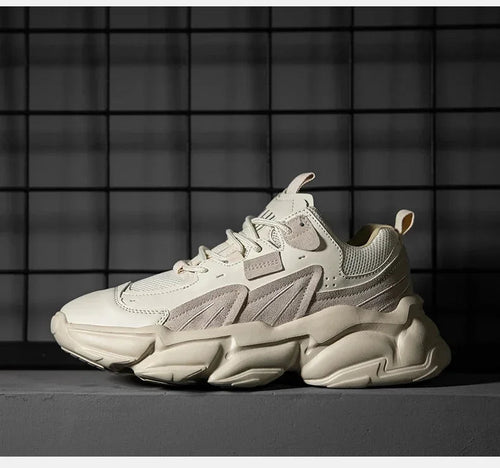 Men's Elevator Sneakers Hidden Heel Heightening Shoes Breathable Comfort Plus Size 45 46 For Taller Look